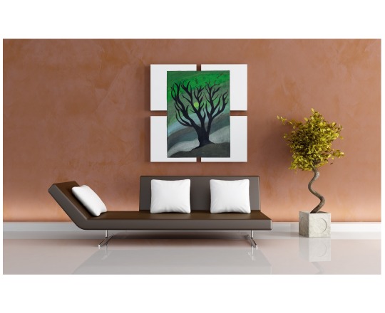 Canvas Tree Painting